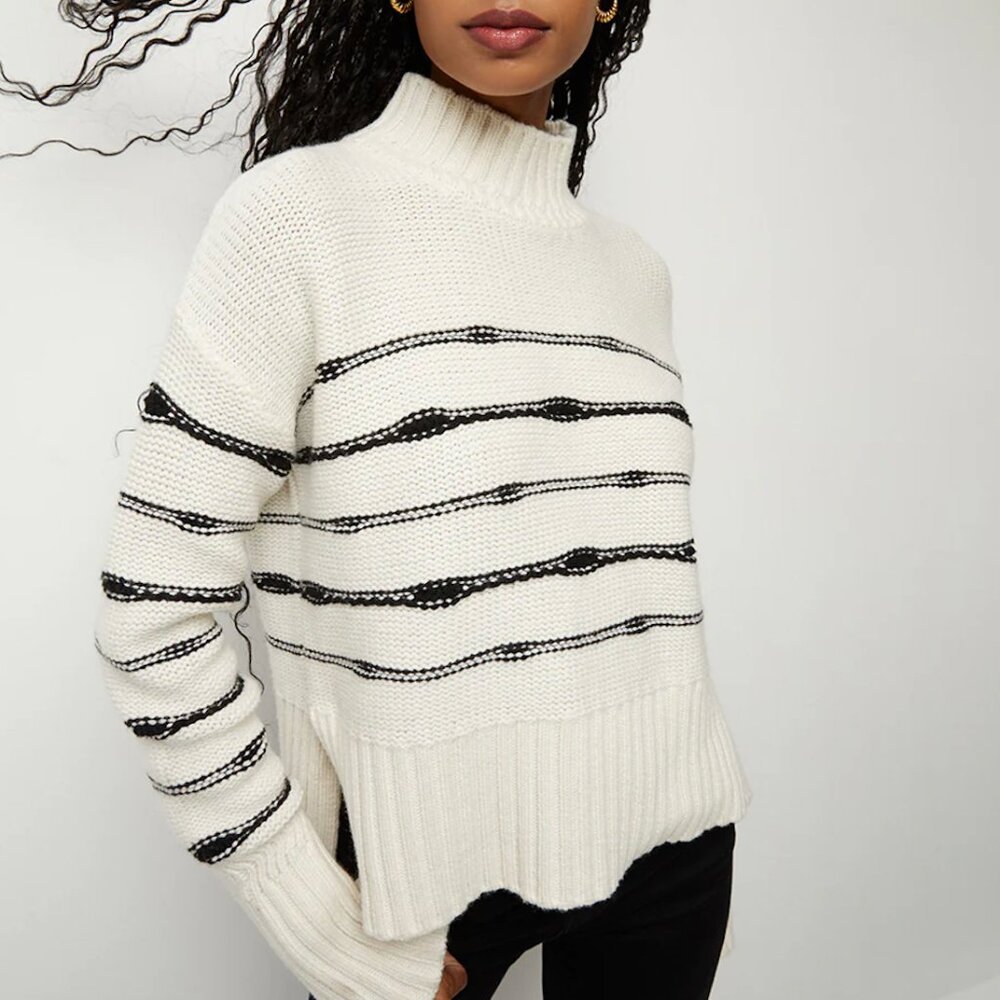 Veronica Beard Viori Striped Sweater